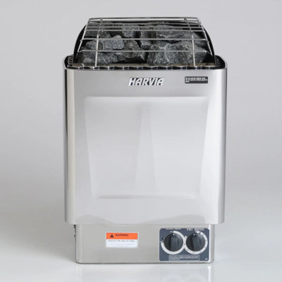 Harvia KIP80B, KIP Series, 8kW Sauna Heater, Built-in Controls(Sauna Stones Included)
