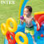 Glissade d'eau gonflable et piscine pour enfants, centre de jeu Rainbow Ring - Extérieur - Protection anti-éclaboussures pour enfants