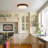 Modern Farmhouse Flush Mount Ceiling Light With Textured Crystal Glass