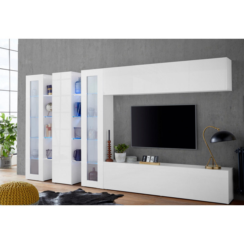 Maruska Entertainment Center for TVs up to 70", White Glossy