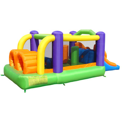 Inflatable 19' x 7' Obstacle Course Slide