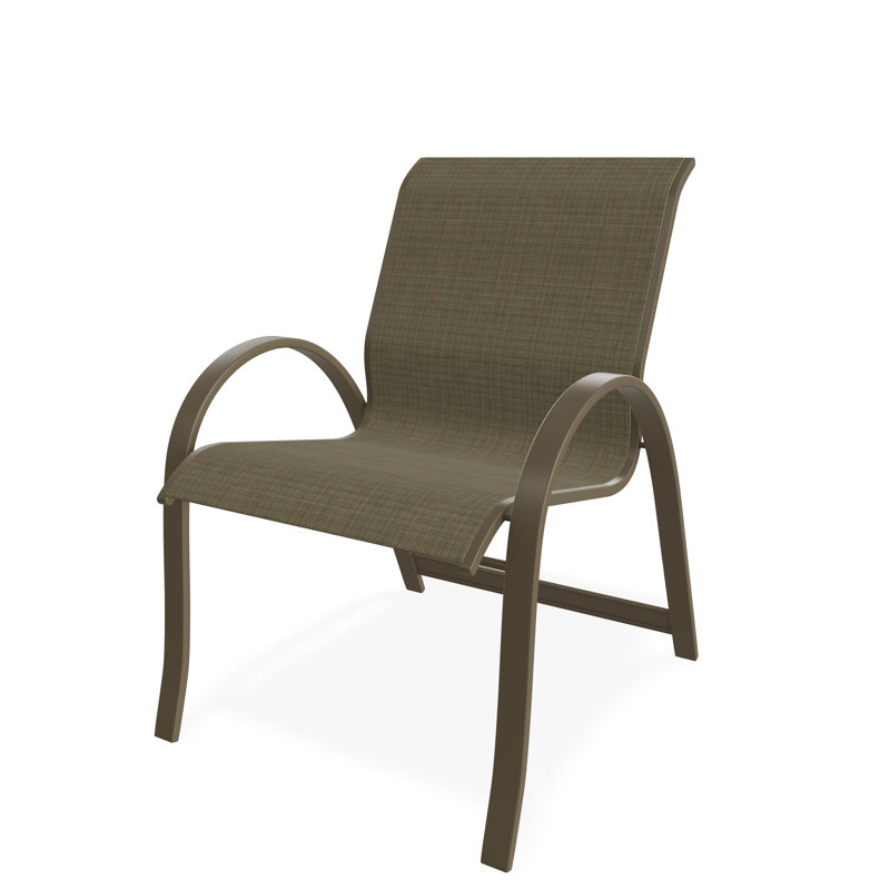 Chaise avec accoudoirs empilable Aruba II, Bois de plage, Pierre Elevation