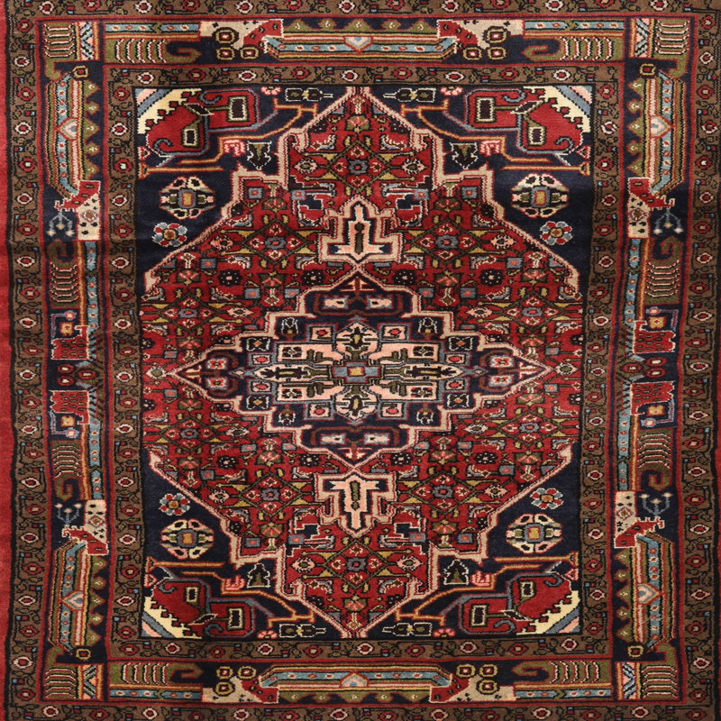 Oriental Indoor Rug, Square 3'