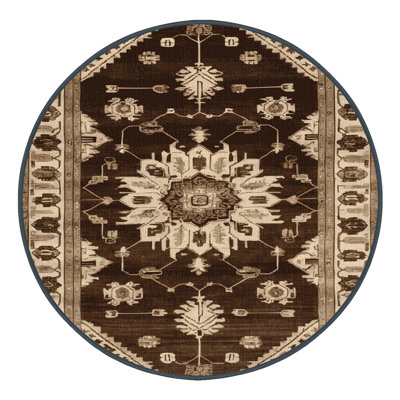 Tapis brun lavable à la machine