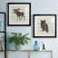 Woodland Moose - ensemble de 2 reproductions d'art graphique-1961211319-1961211318-1961211321