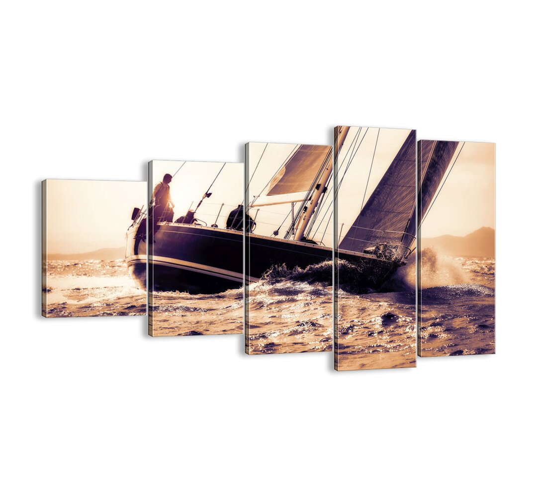 5-tlg. Leinwandbilder-Set - Fotografie „Sail, Sailor”