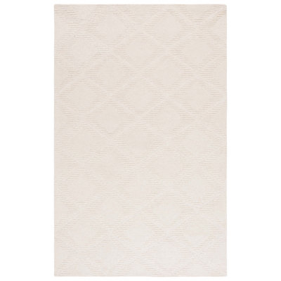 Rodeo Drive 676 Hand Tufted Wool/Cotton Geometric Indoor Use Only Rug in Ivory