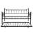 Daybed With Trundle In Black - Modern Look And Function, Metal Structure For Durability, Save Space Ease, Quiet Stable Experience, Easy Assembly , Fits All Mattress Sizes, 250/350 Lbs Supported Color