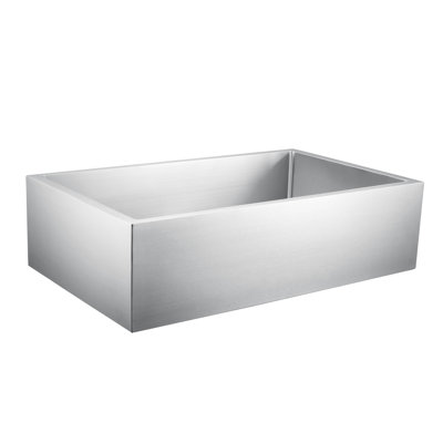 Bailey 33'' L Farmhouse / Apron Single Bowl Stainless Steel Kitchen Sink