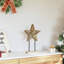 vidaXL Christmas Star Brown Solid Teak Wood-121073141