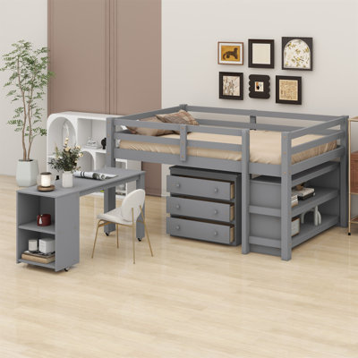 Joquan Kids Full Loft Bed