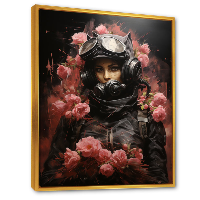 Art sur toile Feline, H 40 po x l 30 po x P 1,5 po, Cadre flottant doré