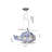 3-Light Glass Helicopter Children's Lighting