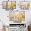 Minimalisme beige horizon I - ensemble d'art mural abstrait-107743671-107743676