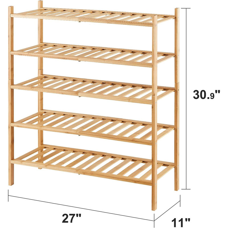 15 Pair Stackable Shoe Rack