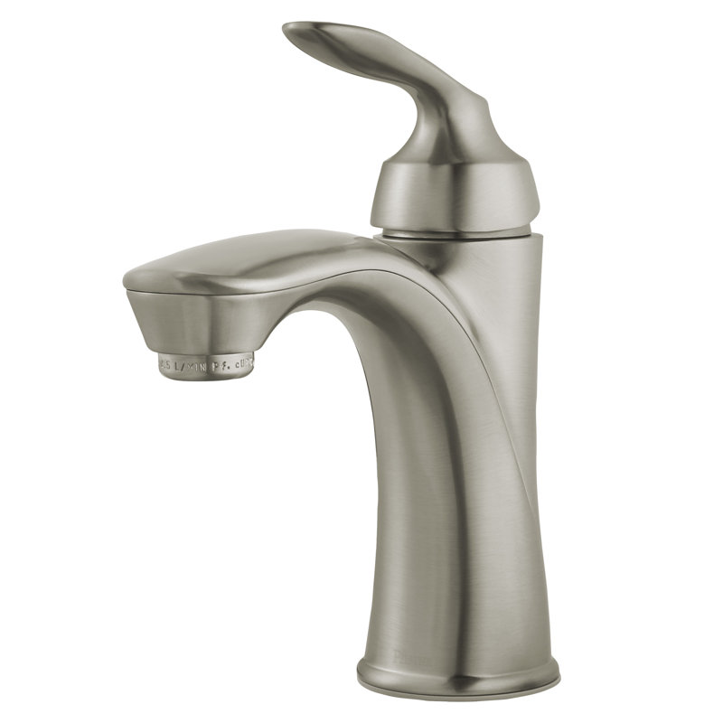 Avalon Single Hole Bathroom Faucet with Drain Assembly, Brushed Nickel