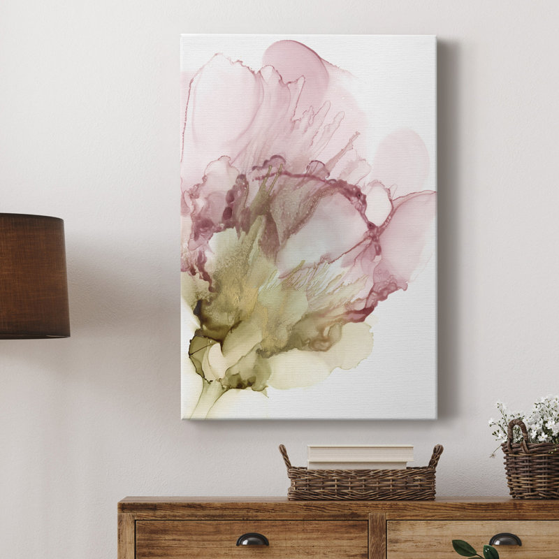 " Flowering Pink II " Painting Print, 36" H x 24" W x 1" D
