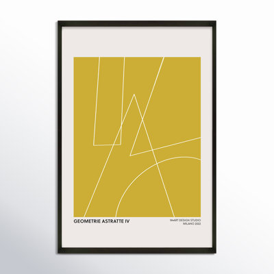 Geometric Abstraction In Yellow by Romina Gadler