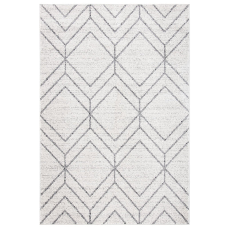Tapis gris clair Jain, Rectangle 2 pi 6 po x 4 pi
