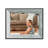 Gray Solid Wood Picture Frame with Mat