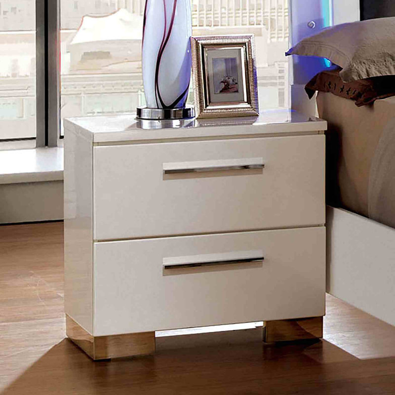 Table de chevet style contemporain 1pc