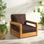 Montford Teak Patio Chair with Cushions-2046418001