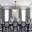 Castleford 6 - Light Unique Tiered Faceted Glass Cascade Chandelier