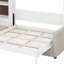 Grand lit escamotable, grand lit mural en bois avec canapé et tablettes-1931118224