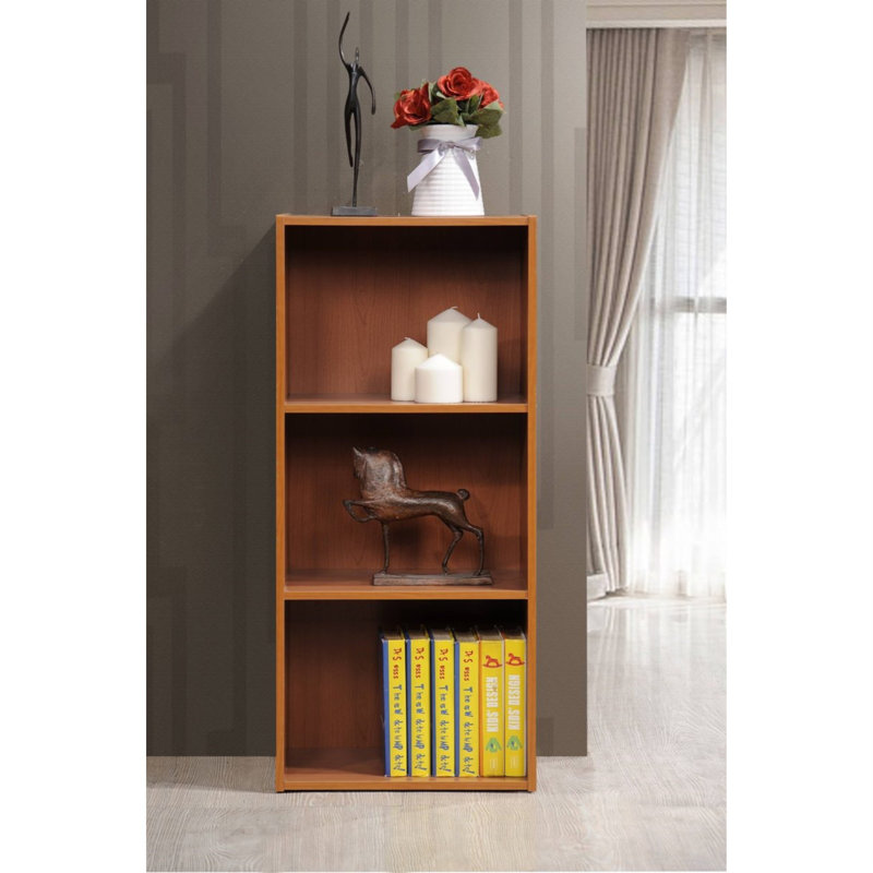 Bessan Bookcase, Cherry, (3 Shelves) 36" H x 16" W x 12" D