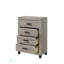 Commode à finition gris clair
