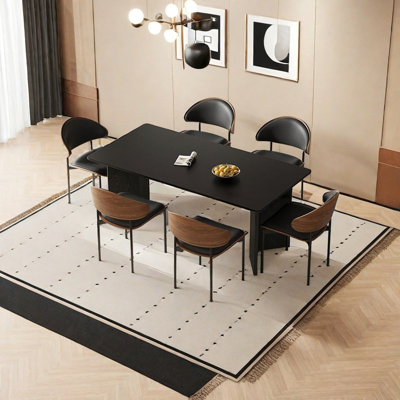 Ensemble de table de salle à manger Modern, H 29,52 po x L 62,99 po x l 31,49 po
