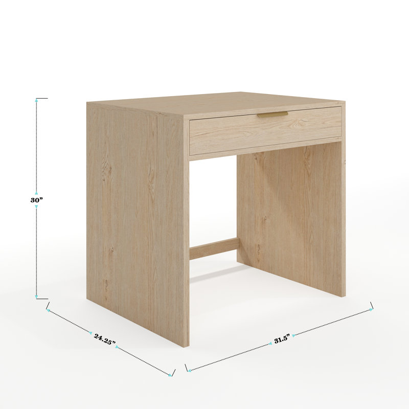Bureau modulaire avec tiroir Martha Stewart Kayden, Brun