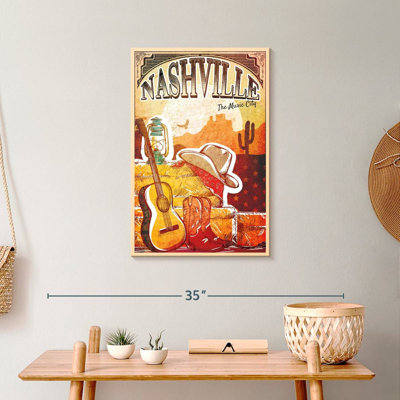 Nashville The Music City sur impression sur toile