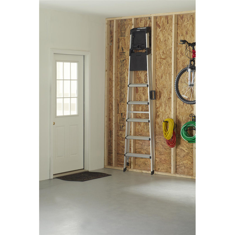 Signature Series COSCO 8-Foot Step Ladder (Aluminum)
