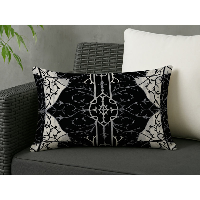 Stealth Bloom Indoor And Outdoor Throw Pillow, Rectangle 20"H x 14"W