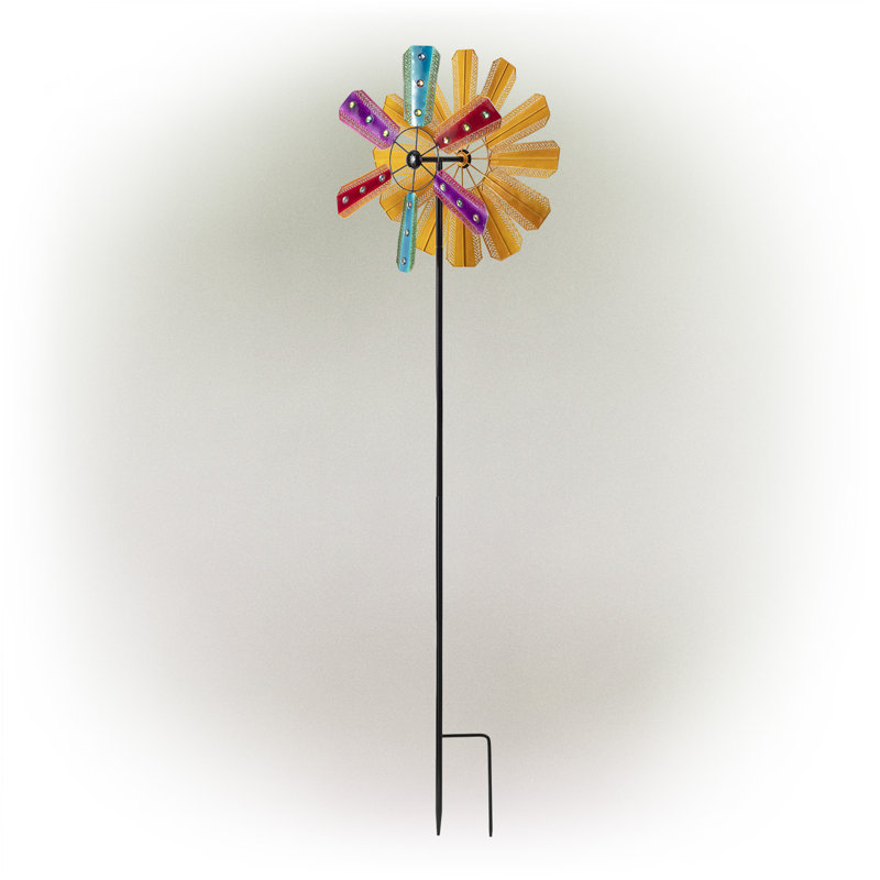 Rotateur cinétique à fleur prismatique Mediapolis, Rouge