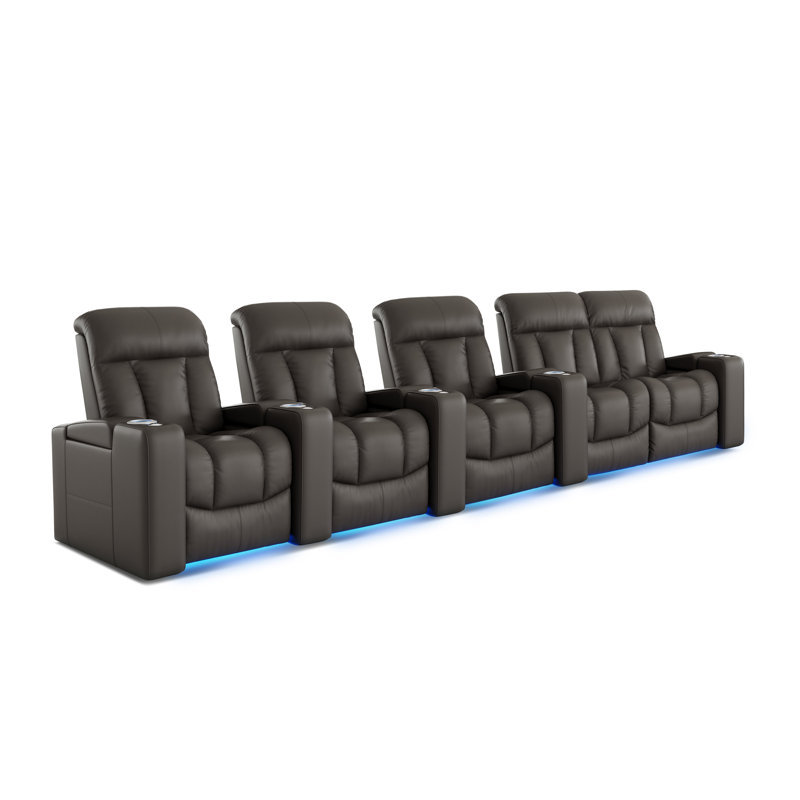 Rangée de 5 causeuses Olivy Cloudy Grey