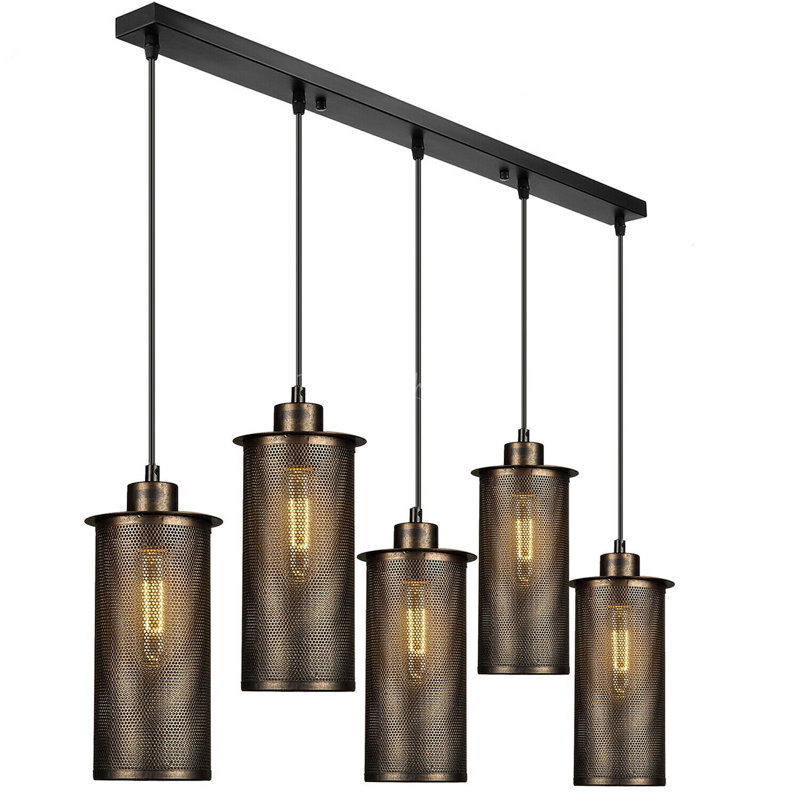 Sanostee 5 - Light Brushed Copper Kitchen Island Pendant