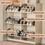 Rangement pour chaussures en bois manufacturé cristal-crème