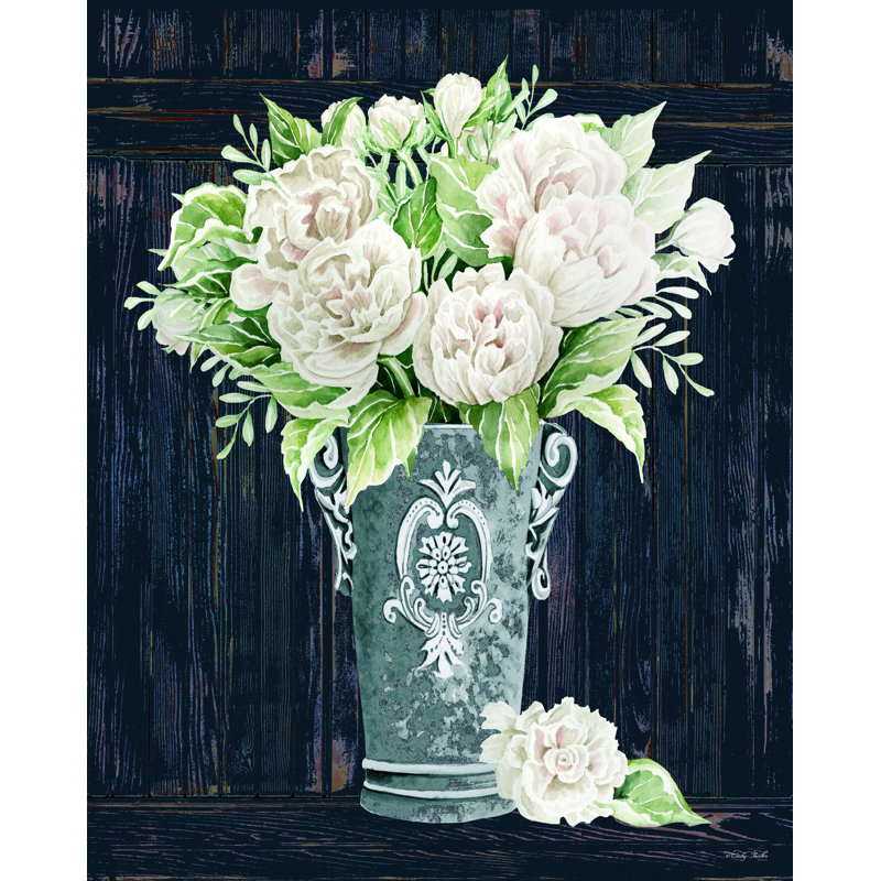 Pivoines parfaites - impression sur toile tendue, H 16 po x l 12 po