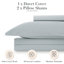 Ensemble de housse de couette en lin Southshore Fine Linens Southshore Basics, literie en microfibre à double brossage 90 g / m² avec fermeture à glissière cachée et attaches d'angle, 2 taies d'oreiller très grand, très grand / très grand californien-1947770599-1944171975