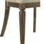 Les chaises d'appoint en chêne patiné (2 pièces) ajoutent du caractère à votre salle à manger avec (de 2) revêtement beige pour une sophistication