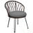 Outdoor Leisure Set with 2 Rattan Single Chairs and Glass Round Table-808766054