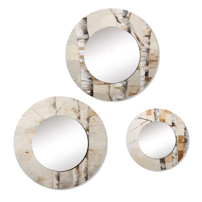 Huldar Metal Round Mirror