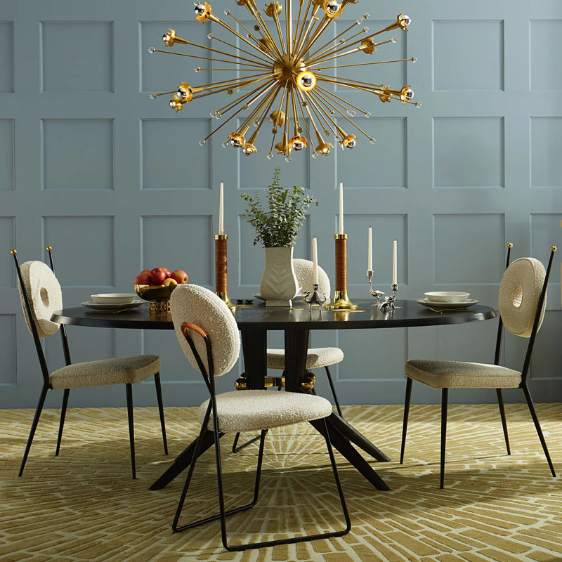 Jonathan Adler Spoutnik - lustre sphère lumineuse, Laiton antique, 30" H x 48" W x 48" D