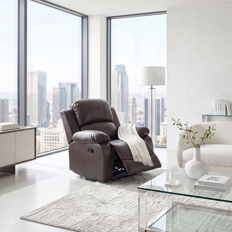 Fauteuil de rechauffement manuel Warmora, Similicuir brun