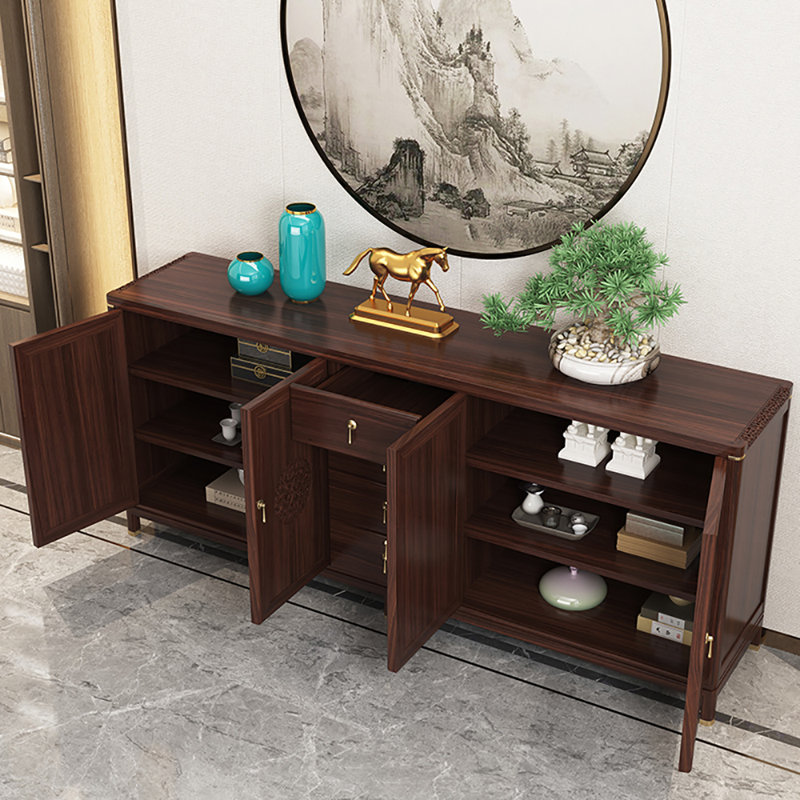 Buffet en bois massif de style chinois