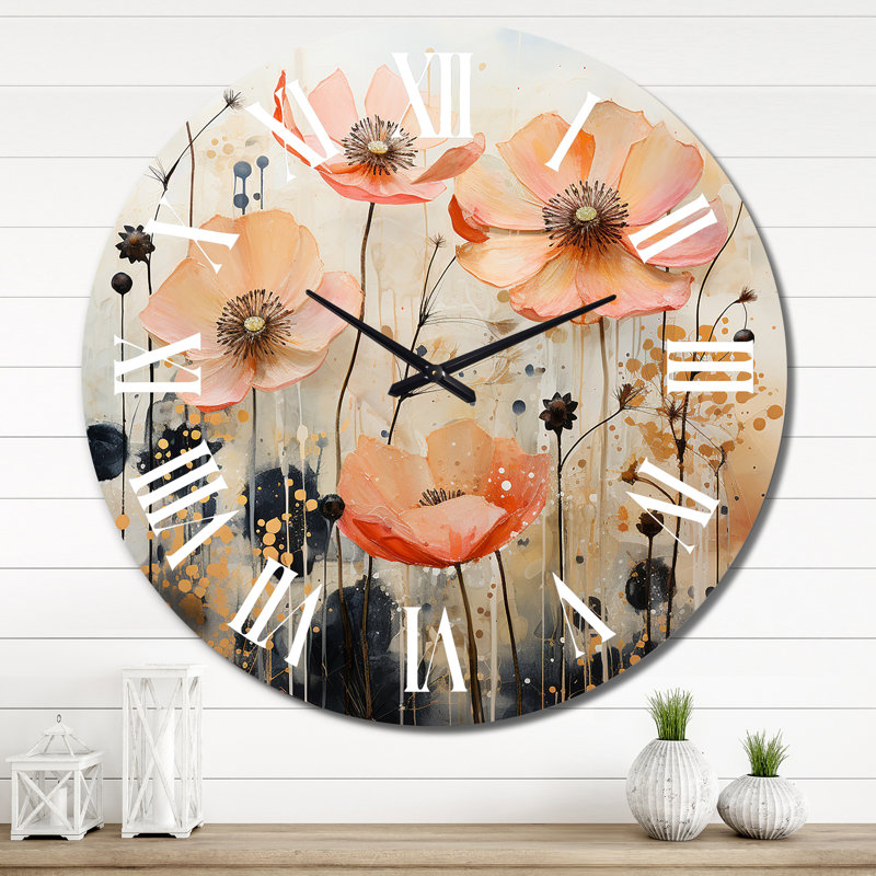 Horloge murale en métal, Très grand