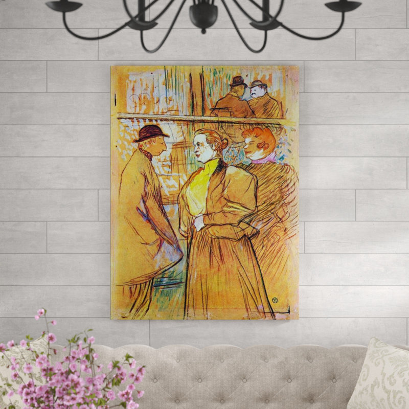 Henri De Toulouse-Lautrec - Wrapped Canvas Painting, 80cm H x 60cm W x 1.8cm D
