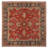 Buckhill Oriental Hand-Tufted Wool Area Rug in Brick Red/Navy/Mustard-1445869464